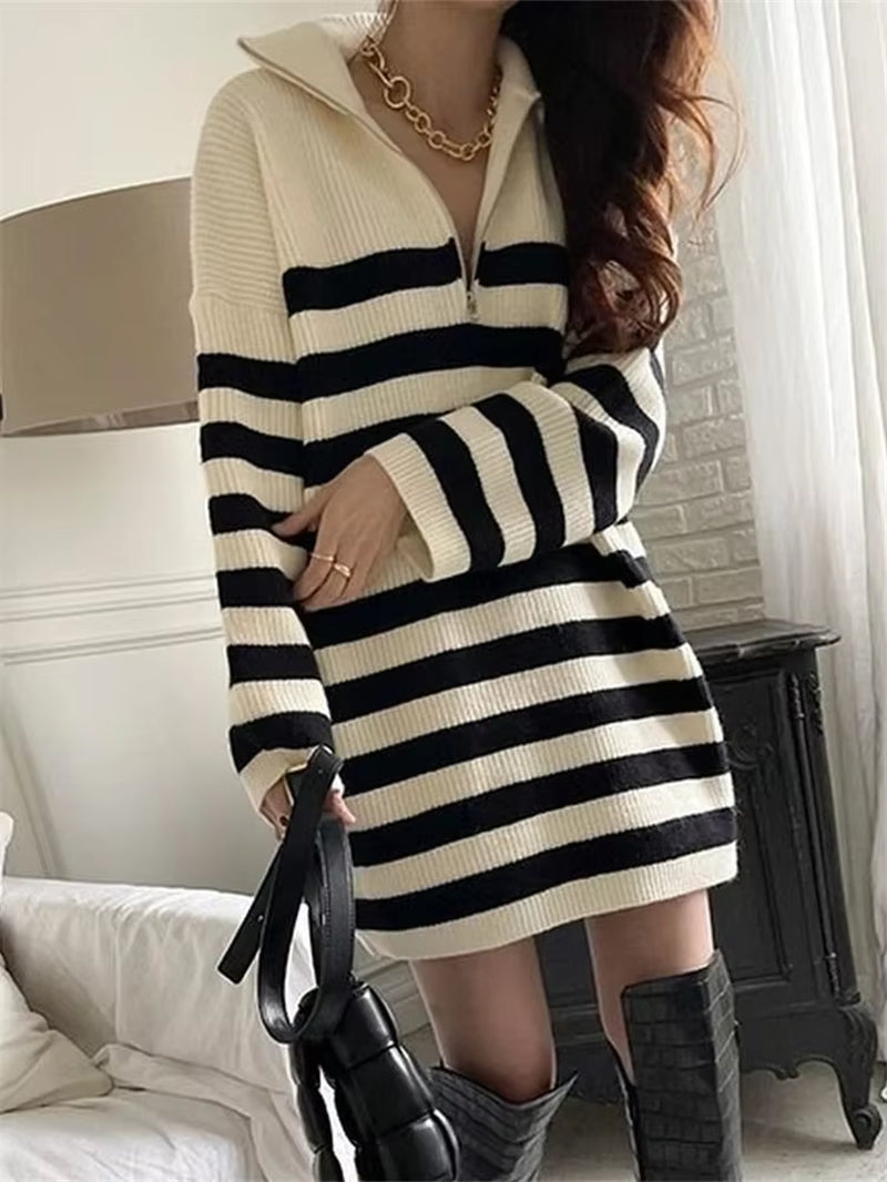 Winter Dress Womens Sweaters Women Clothing Knitted Loose Sweater Knitting Wool Oversize Pullover Woman Sweaters Girls Thick