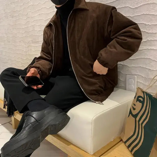 Korean Winter Parkas Male Winter Jackets