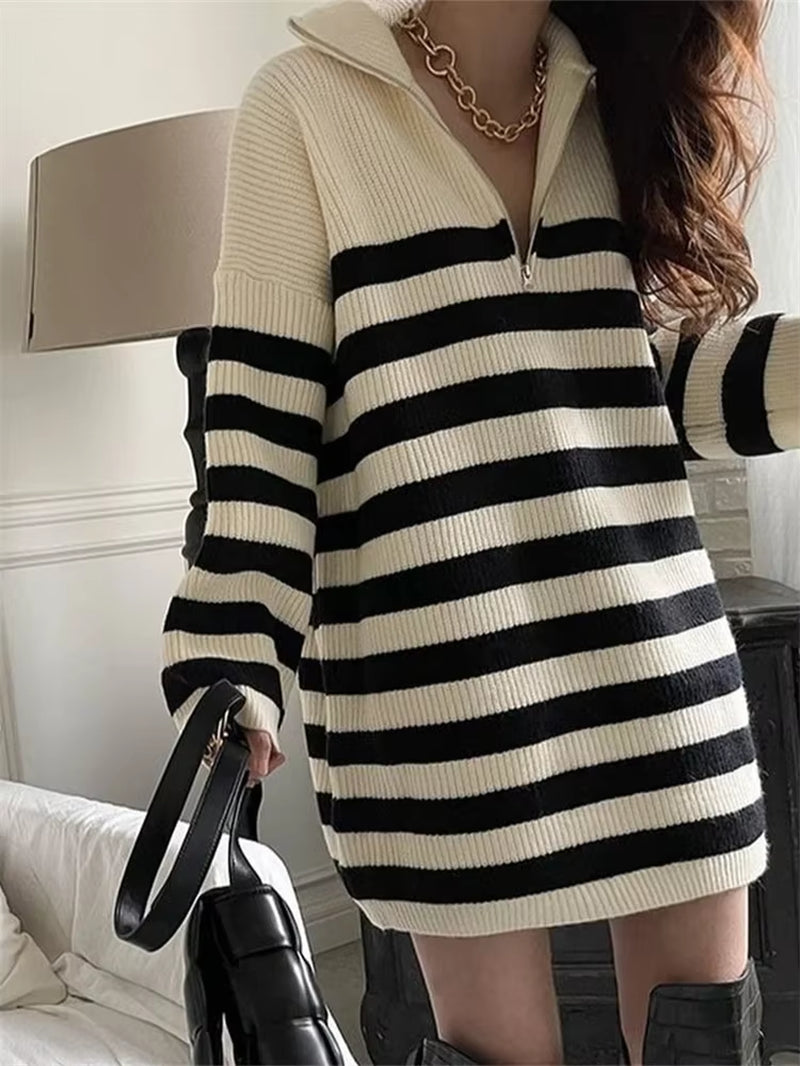 Winter Dress Womens Sweaters Women Clothing Knitted Loose Sweater Knitting Wool Oversize Pullover Woman Sweaters Girls Thick