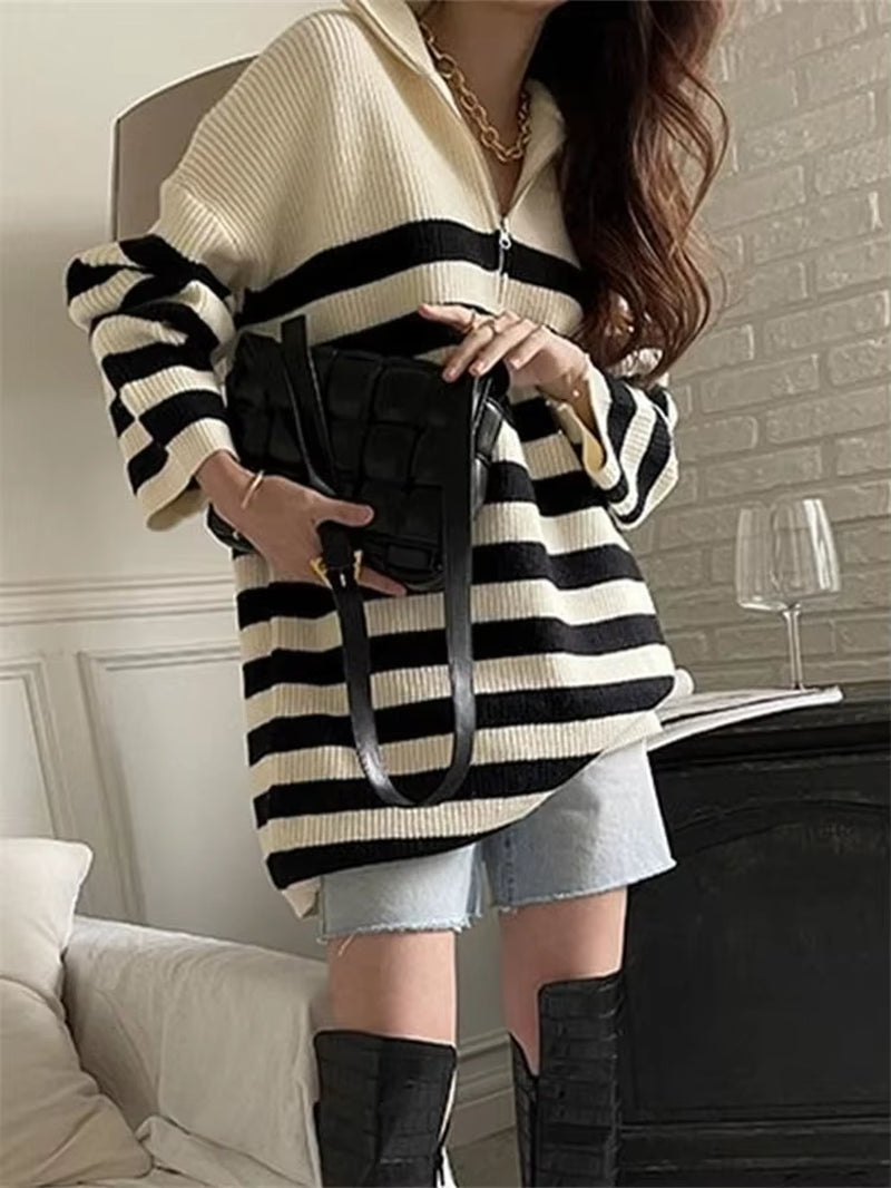 Winter Dress Womens Sweaters Women Clothing Knitted Loose Sweater Knitting Wool Oversize Pullover Woman Sweaters Girls Thick